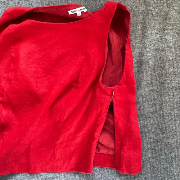 Reformation Grace Linen Top Shell Tank Sleeveless - Picture 5 of 6